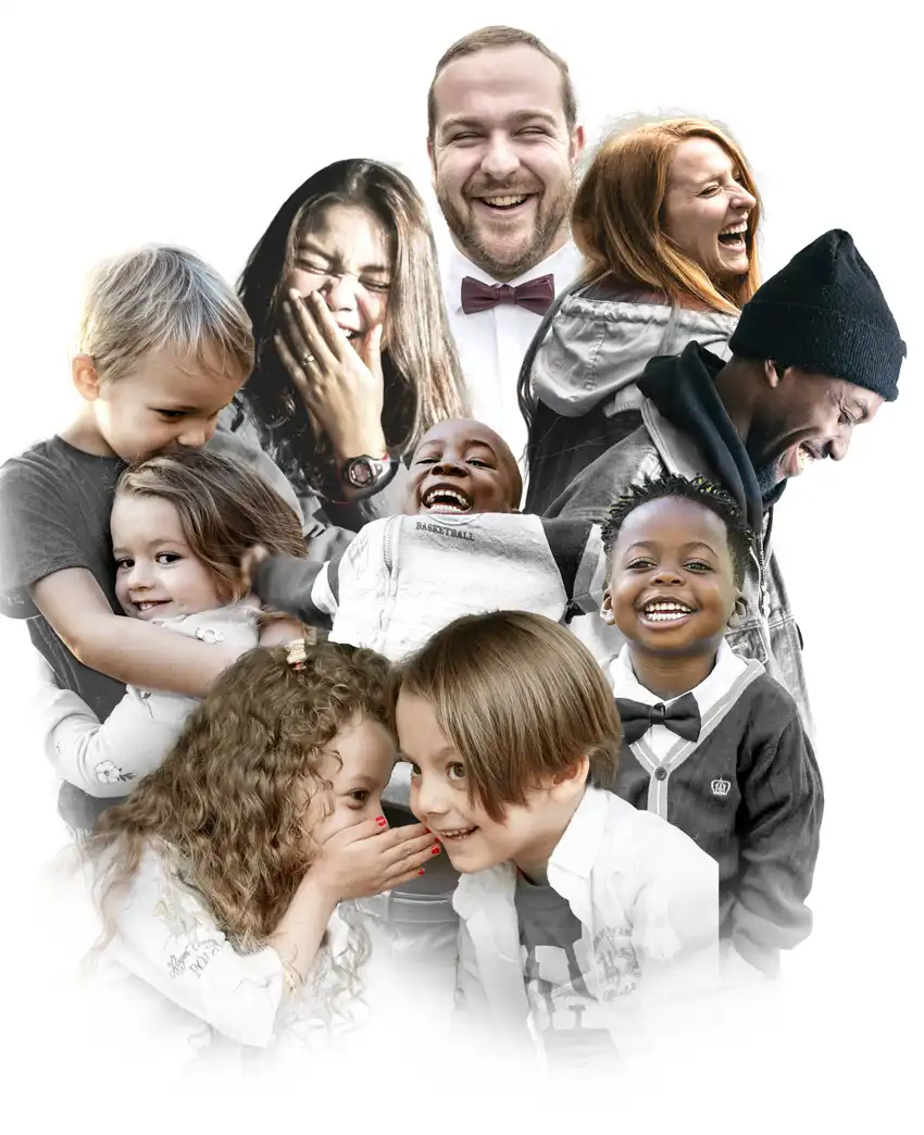 Verschiedene Gruppierungen von unterschiedlichen Menschen